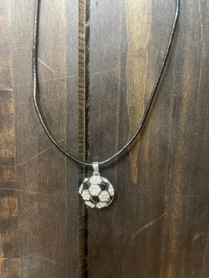 Sport Bling Edition Necklace- Soccer