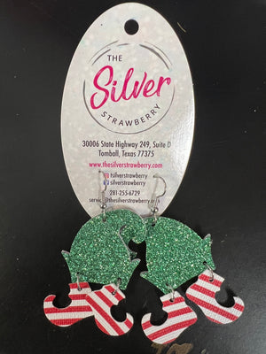 The Holiday Edition Earrings- Glitter Elf
