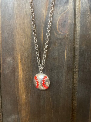 Reign Necklace- "Baseball" Dome