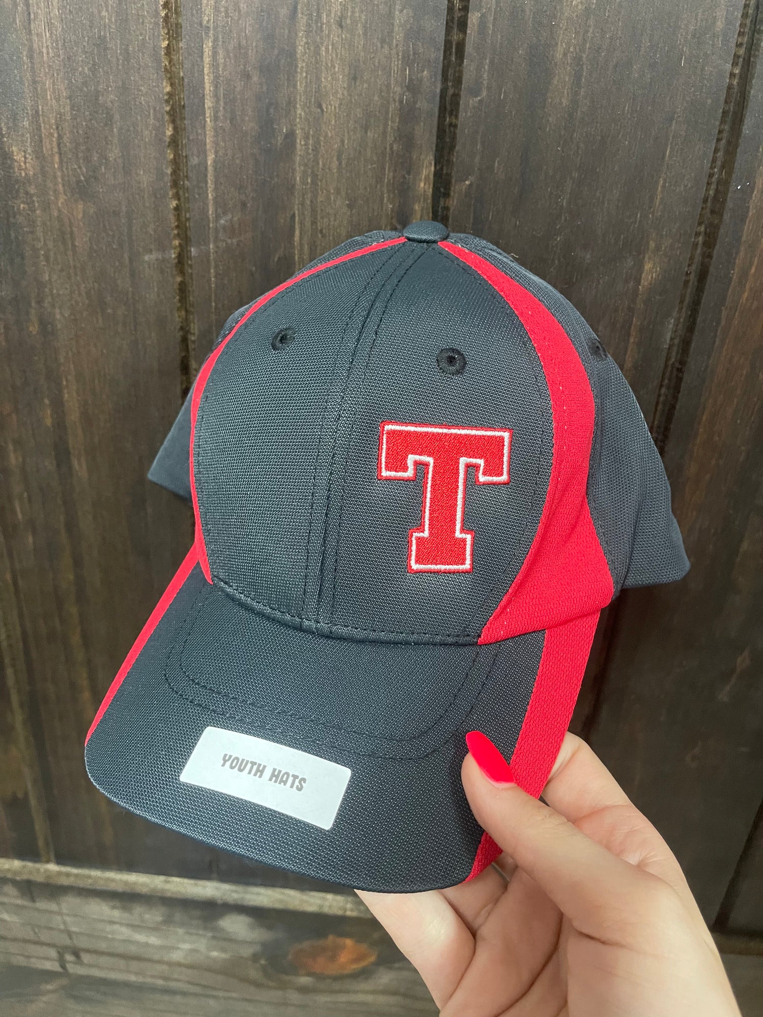 Tomball T Logo Red Flex Fit Hat – The Silver Strawberry