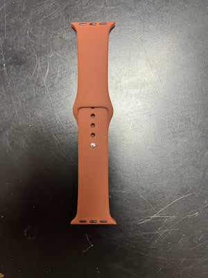 Silicone Watchband- Plain Brown