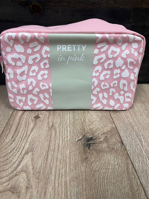 Make-Up Bags- "Pretty In Pink" Cheetah