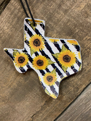 Sunflower Stripe Texas Tag