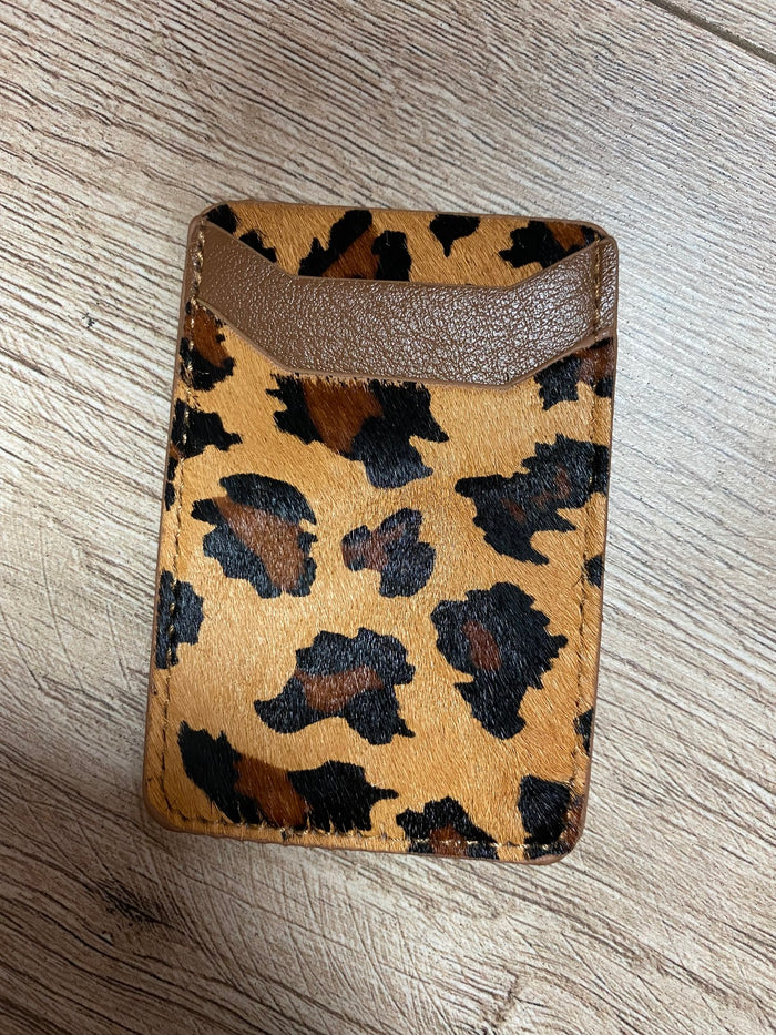 Phone Card Holders- Brown & Black Cheetah