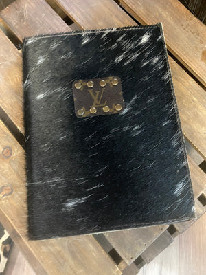 Revamped Notebook- Black Cowhide