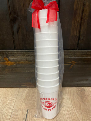 Styrofoam Cups- "We Tailgate Football.."