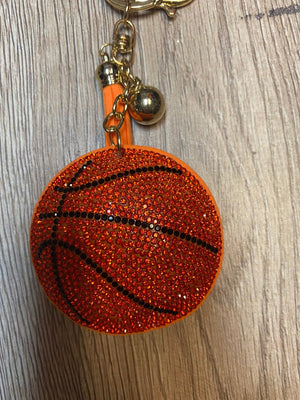 Rhinestone Cowgirl Keychain- Basketball