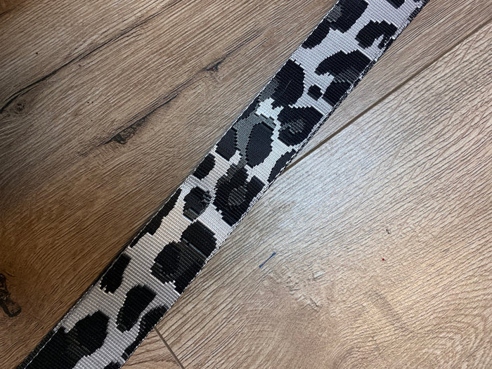 Revelry Purse Strap- Black & Grey Cheetah