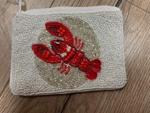 Coin Purse Wallet- Pearly White "Crawfish"