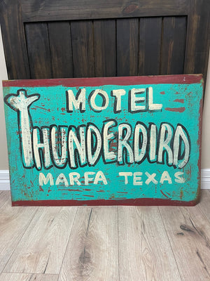 Tin Signs (2X3) - "Motel Thunderbird"