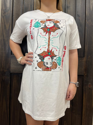"Cosmic Cowgirl" T-Shirt Dress