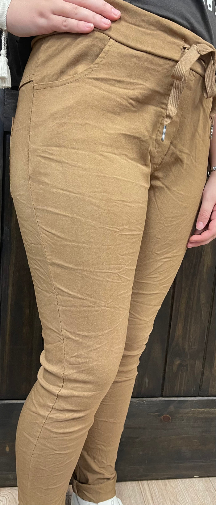 Casual Comfy Pants- Plain Gold Rush