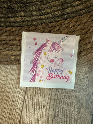 Gifting Cards- "Happy Birthday" Unicorn