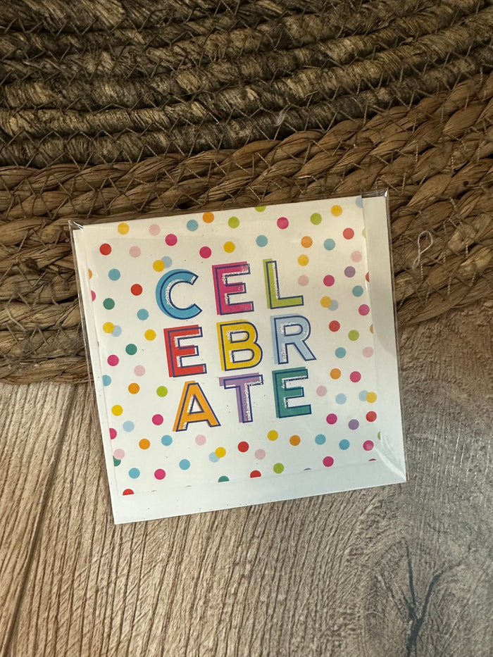 Gifting Cards- "Celebrate" Polka Dots
