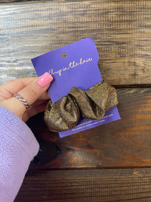 Hair Accessories (Scrunchies)- Gold Shimmer