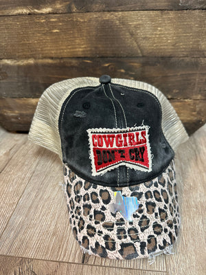 Revamped Hat- Nylon White Cheetah – The Silver Strawberry