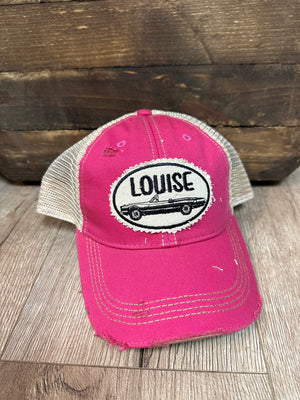 "Louise" Hot Pink Denim Hat