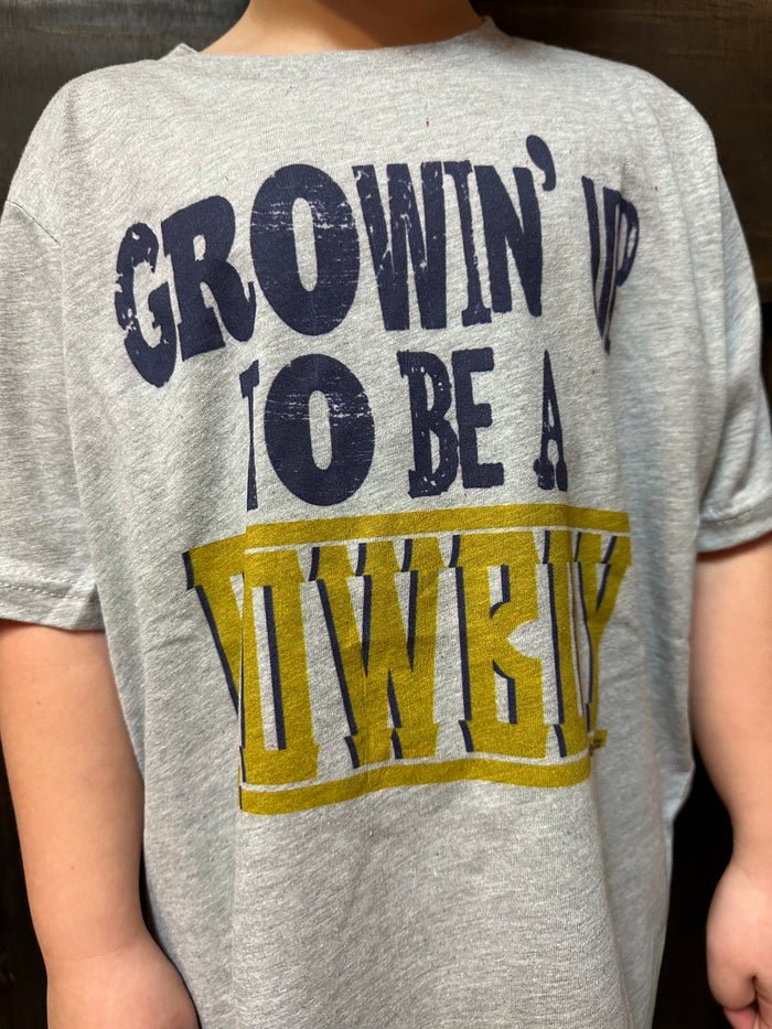 "Growing Up To Be A Cowboy" Kids Top
