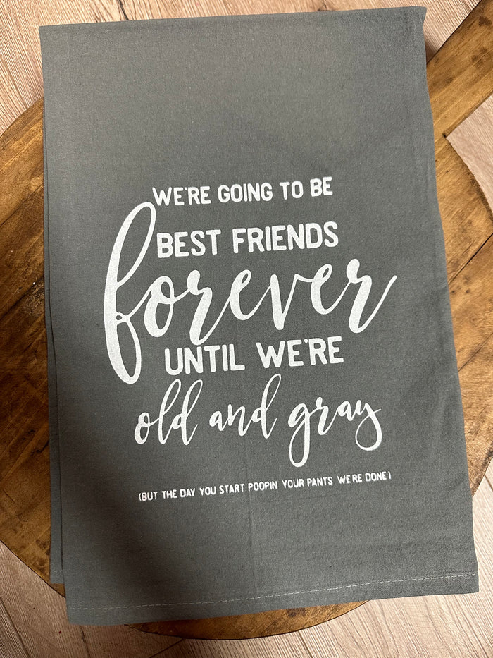 Kitchen Towels- "Going To Be Best Friends"