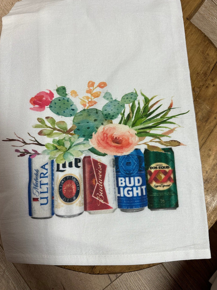 Kitchen Towels- "Beer Cactuses"