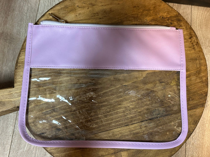 "Laney Clear" Plain Bag- Light Purple