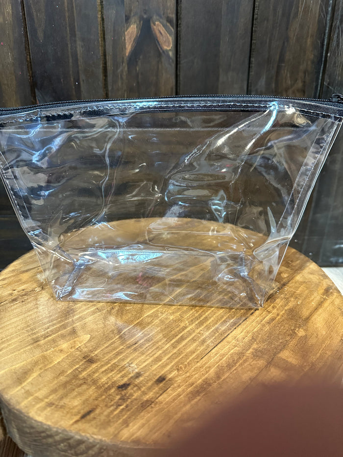 Make Up Clear Bags- Clear; Black