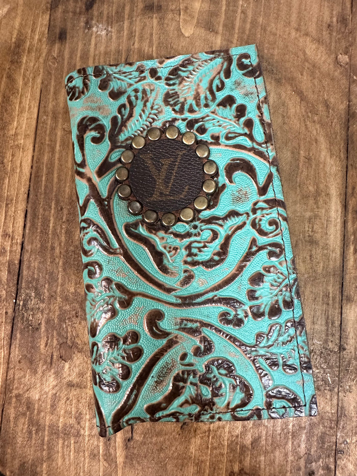 Revamped "Dallas" Notebook (4X7)- Tooled Turquoise
