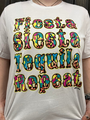 "Fiesta, Siesta, Tequila, Repeat" Tee