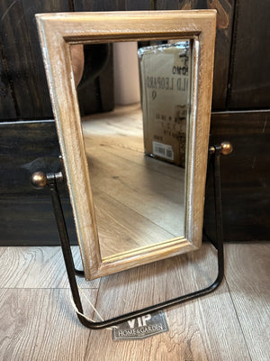 Table Top Décor- Brown Framed Mirror