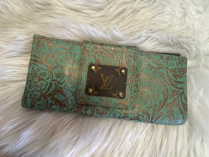 Revamped Rush Wallet- Tooled Turquoise