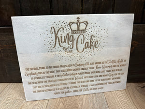 Holiday Wood Serving Dish- King Cake