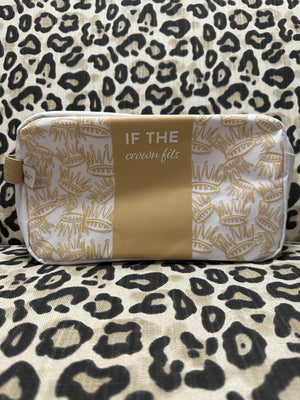 Make-Up Bags- "If The Crown Fits" La Couronne Crown