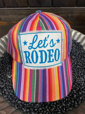 "Let's Rodeo" Serape Hat
