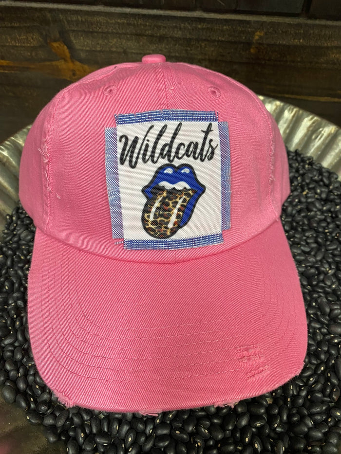 "Wildcat Cheetah Tongue" Pink Hat