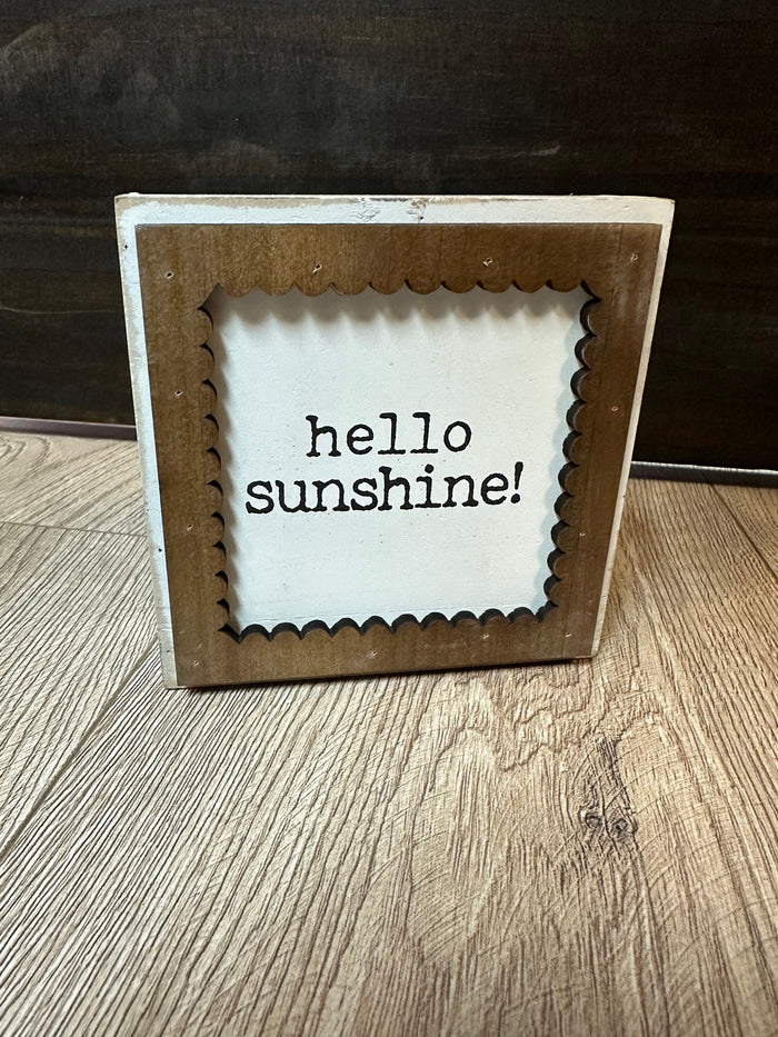 Table Top Décor- "Hello Sunshine"