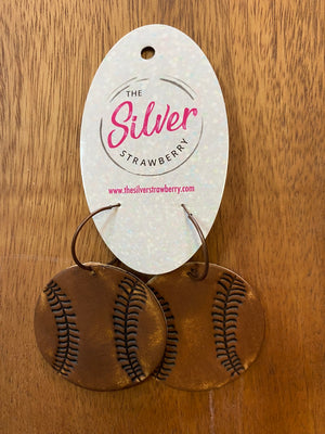 East Texas Earrings- Baseball