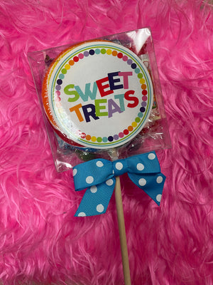 "Oh Sugar Candy" Mix Up Pop- "Sweet Treats": Blue Polka Dots