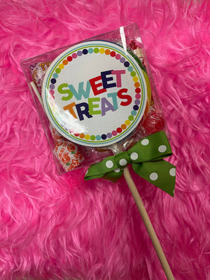 "Oh Sugar Candy" Mix Up Pop- "Sweet Treats": Green Polka Dots