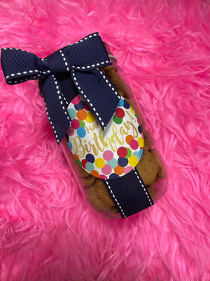 "Oh Sugar" Cookies In A Jar- "Happy Birthday": Navy