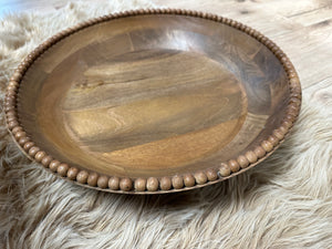 Beaded Bowl (Large)- Brown Beaded