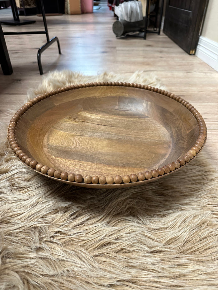 Beaded Bowl (Small)- Brown Beaded