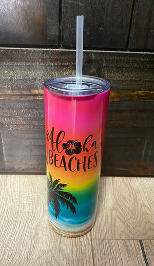 "Aloha Beaches" Cup- Skinny