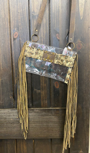 The Malibu LIMITED EDITION Pink Cowhide Fringe Purse – Countryside Co.